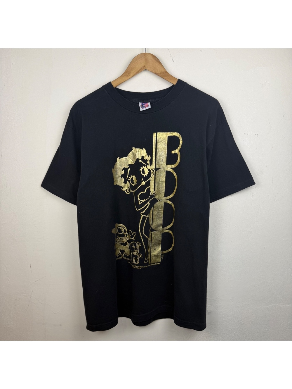 Vintage 1994 Betty Boop Gold Print Tee Men's Medium